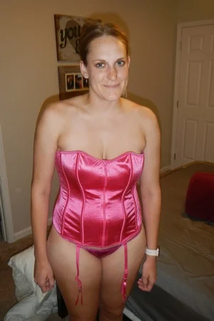 07 - Пухлая женщина с большими натуральными сиськами на домашних фото